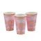 5 1/4" 16 oz. Pink Congrats Graduation Disposable Paper Cups 12 Count